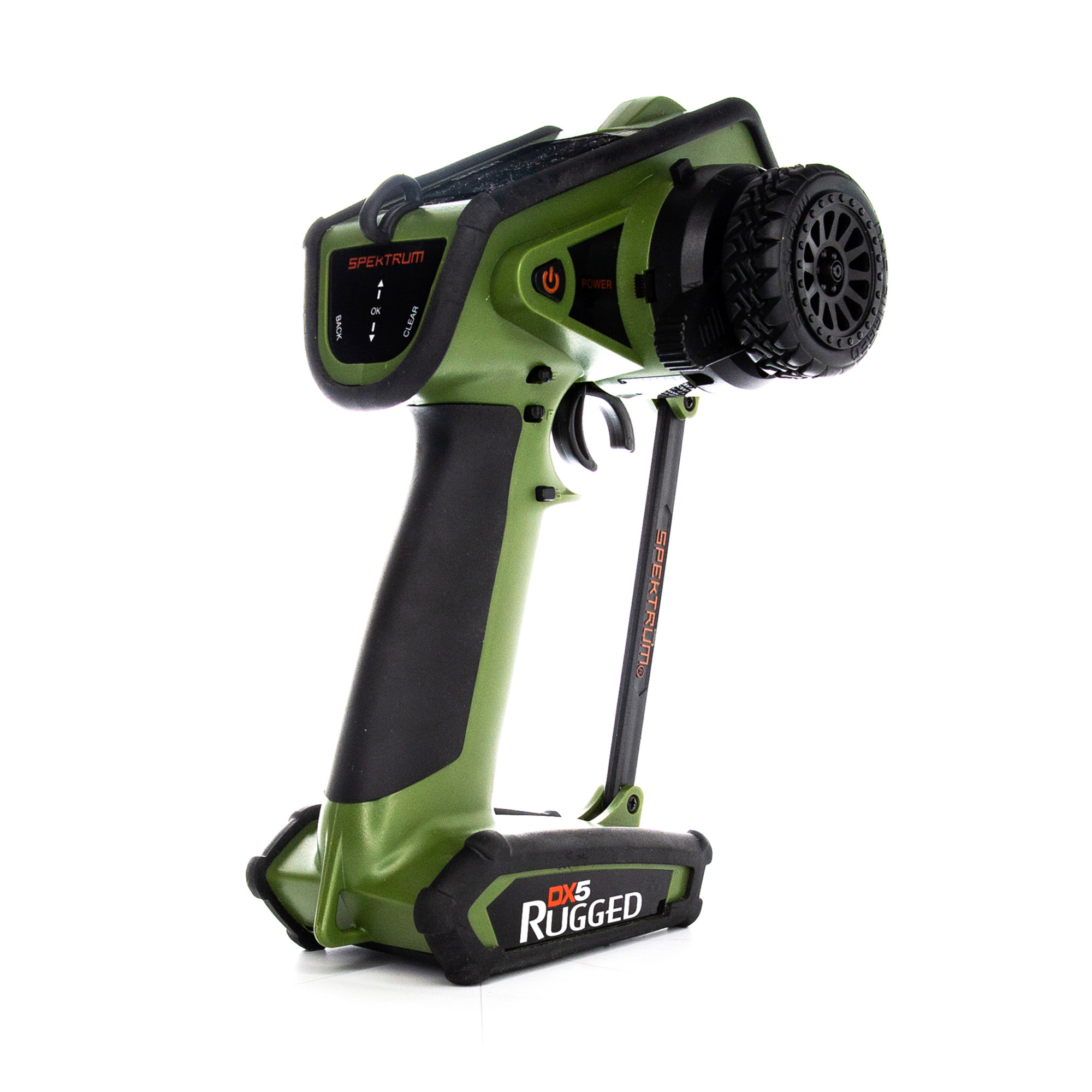 DX5 Rugged 5-Channel DSMR Transmitter Only, Green | Spektrum