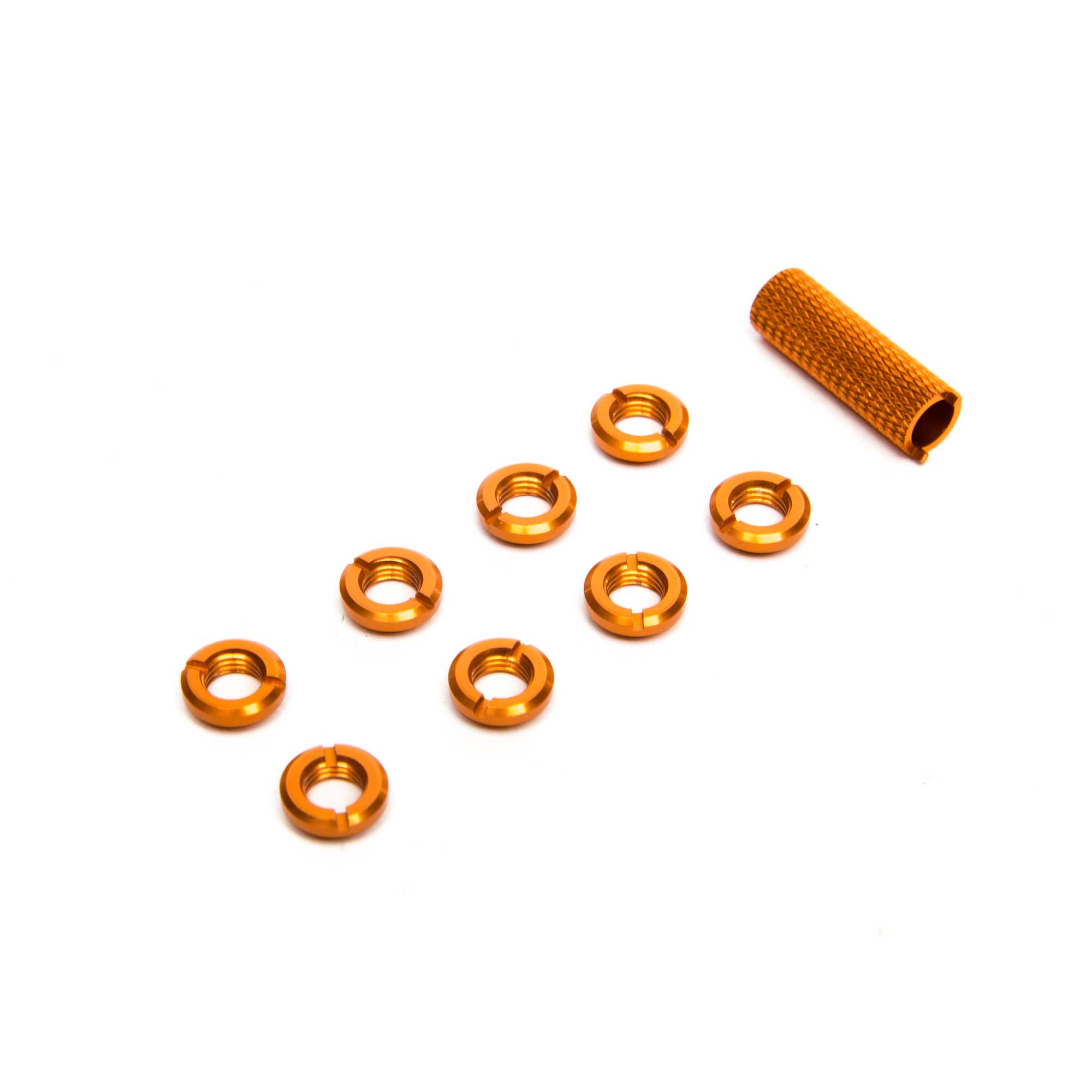 Radio Orange Switch Nuts (8) & Wrench | Spektrum
